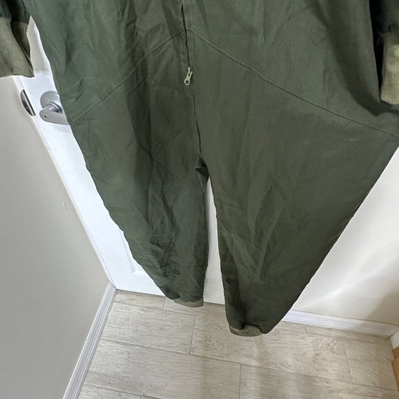 Tipsy Elves Squadron Flight Suit Jumpsuit Olive Green Military Costume Mens L - Picture 6 of 11